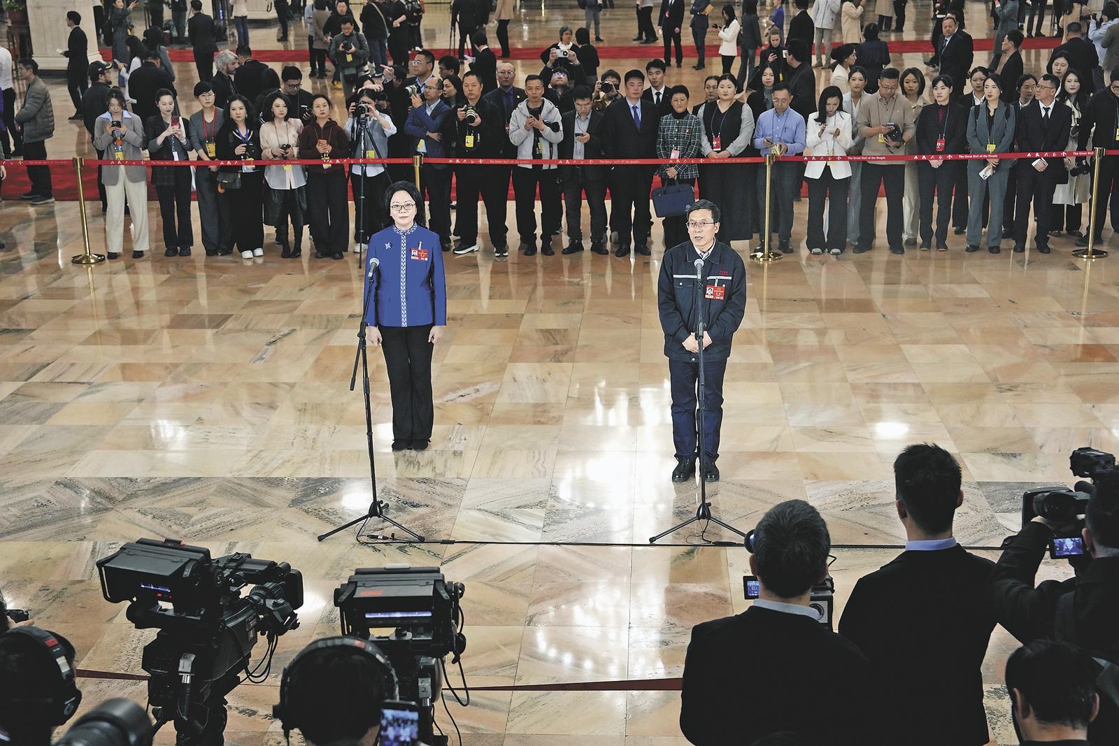 代表通道丨第三场“代表通道”展现创新中国底气(图1)